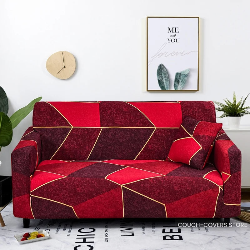 Bright Red Couch Cover