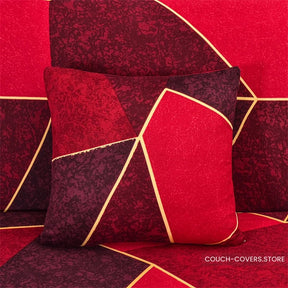 Bright Red Couch Cover