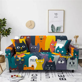 Kids couch cover 1 seat (35-55’’ | 90-140cm) / Cats