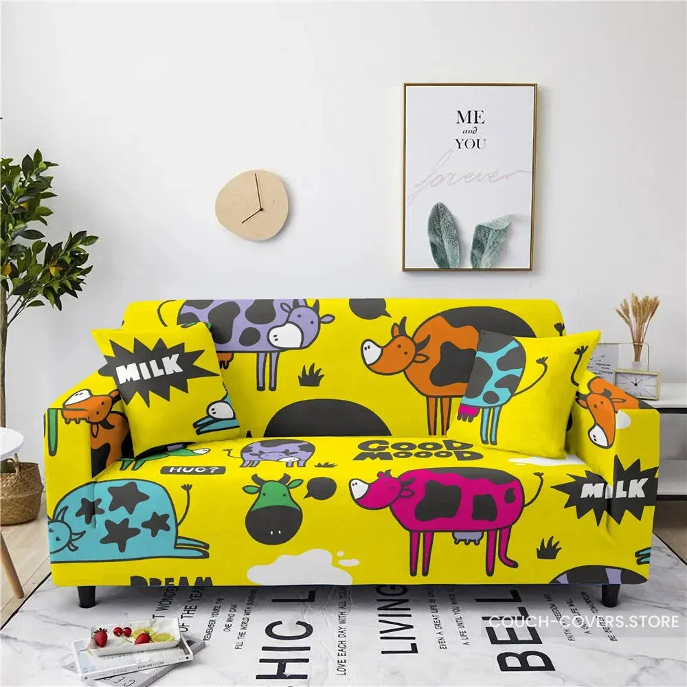 Kids couch cover 1 seat (35-55’’ | 90-140cm) / Cow