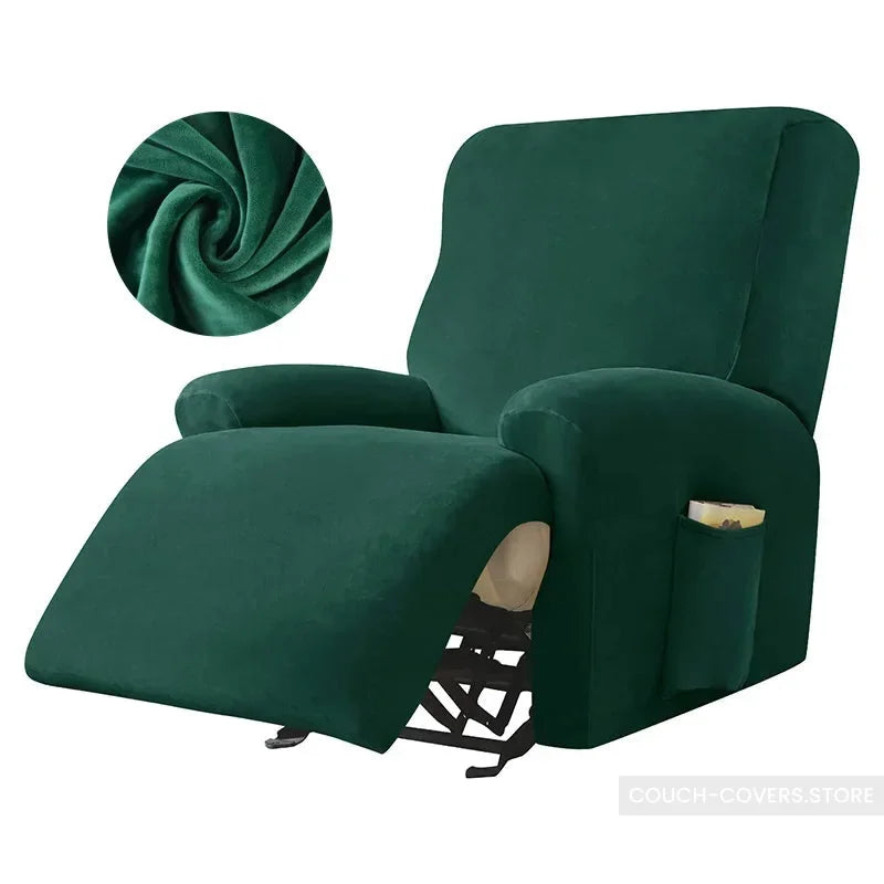 Oversized Recliner Cover Green / 3 seats