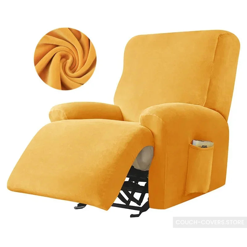 Oversized Recliner Cover Yellow / 3 seats