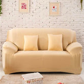 Beige loveseat cover