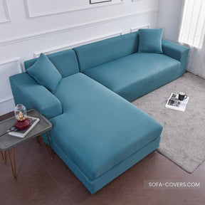 Blue grey couch cover