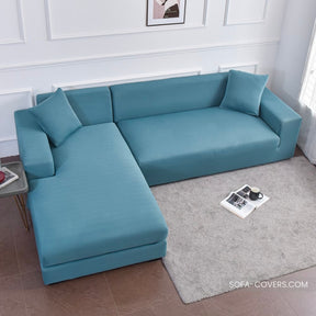 Blue grey couch cover