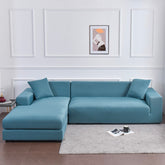 Blue grey couch cover