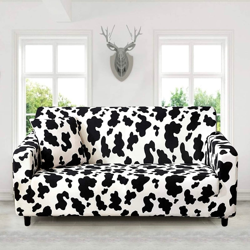 Cow print couch cover