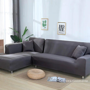 Dark gray loveseat cover