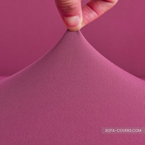 Dark pink sofa cover