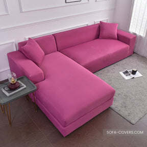 Dark pink sofa cover