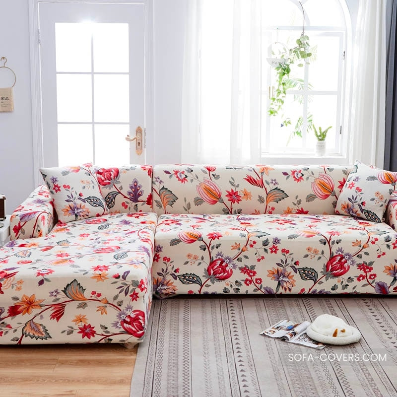 Floral couch cover