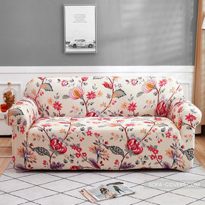 Floral couch cover