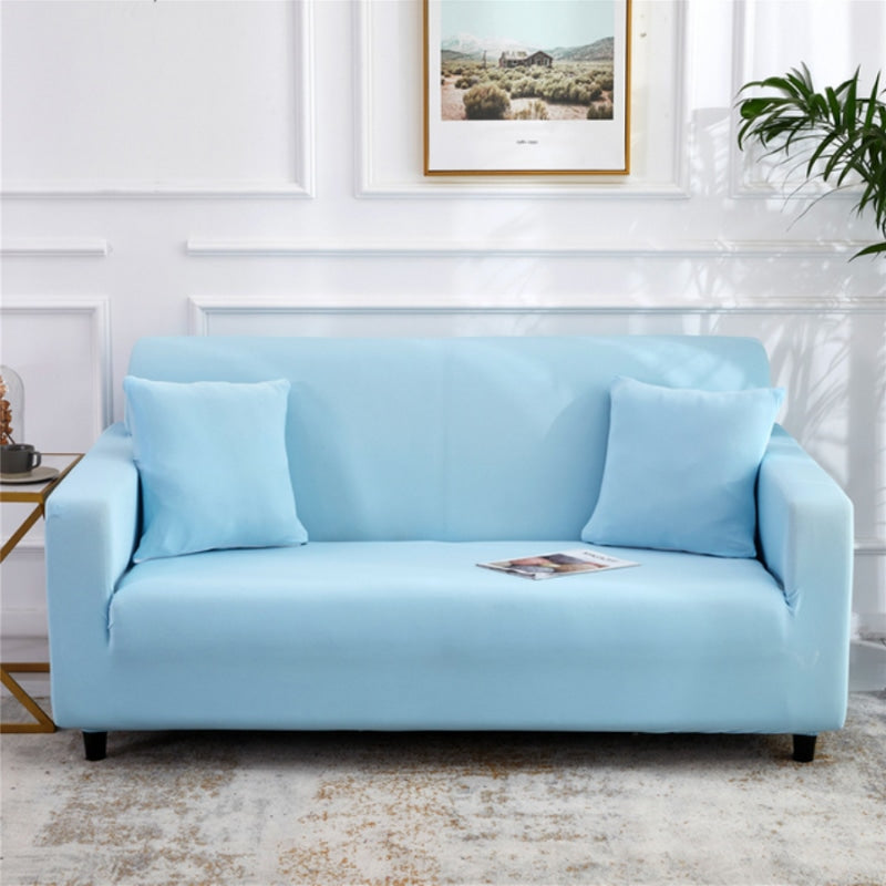 Light blue loveseat cover