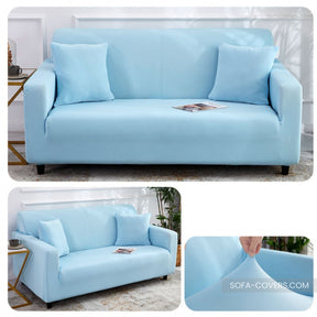 Light blue loveseat cover