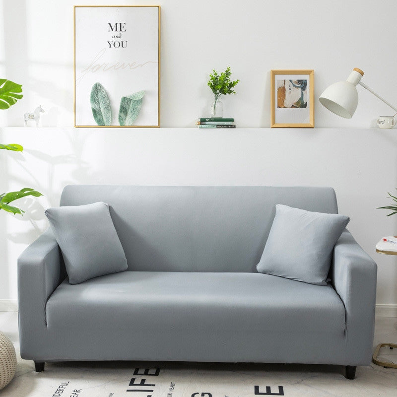 Light grey loveseat cover