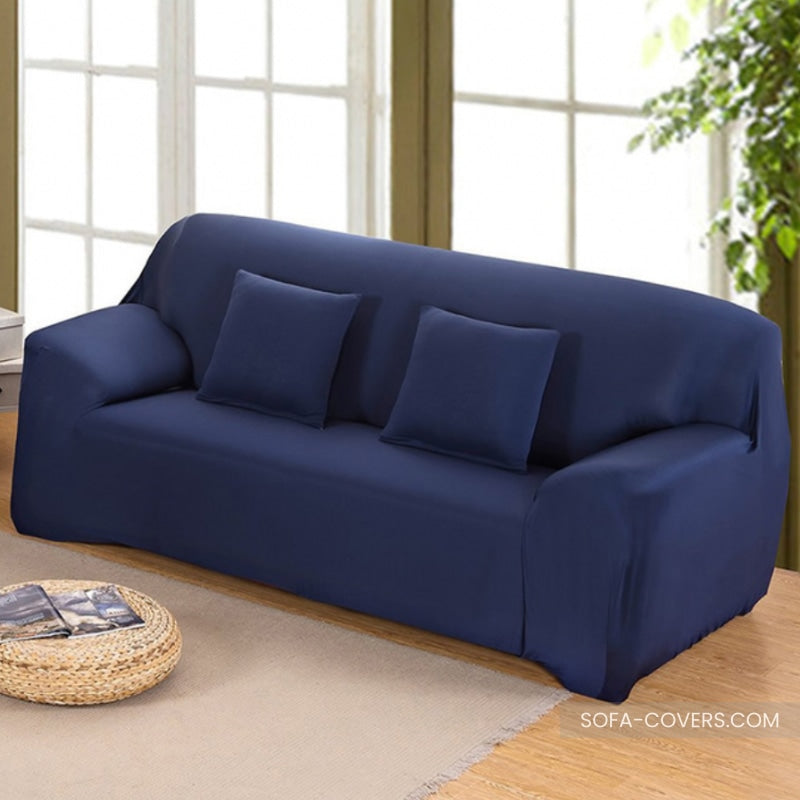 Navy blue loveseat cover