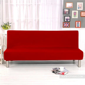 Red futon cover