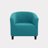 Teal club chair slipcover