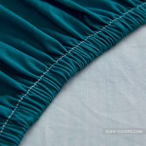 Teal couch cover