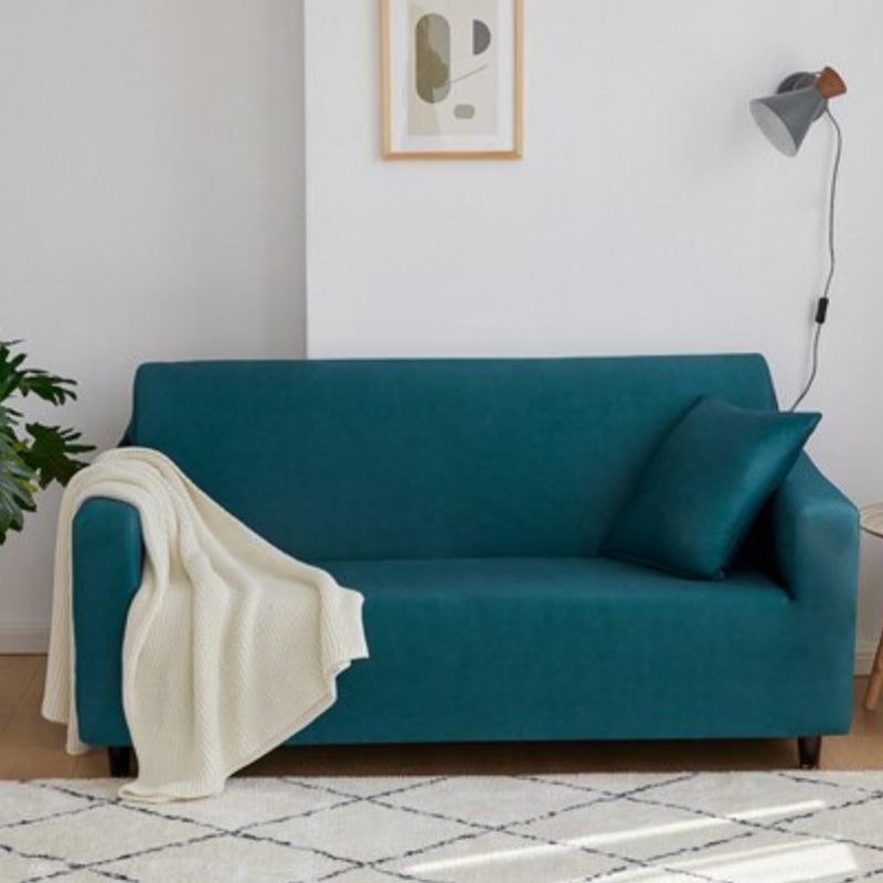 Teal couch cover