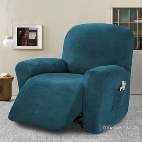 Velvet recliner chair cover