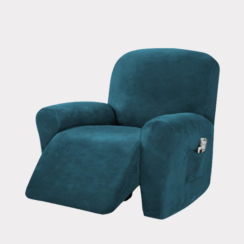 Velvet recliner chair cover