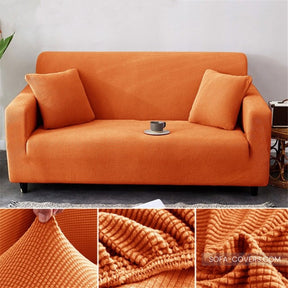 Waffle couch cover