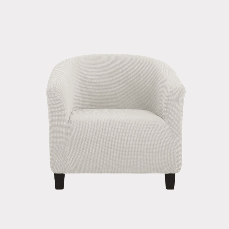 White club chair slipcover