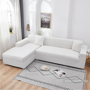 White sectional couch covers