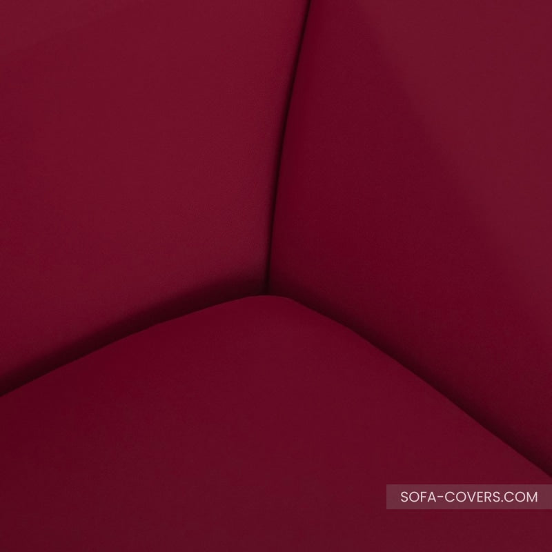 Wine red sofa cover