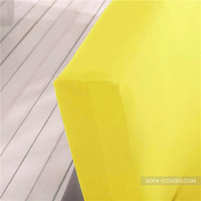 Yellow futon cover